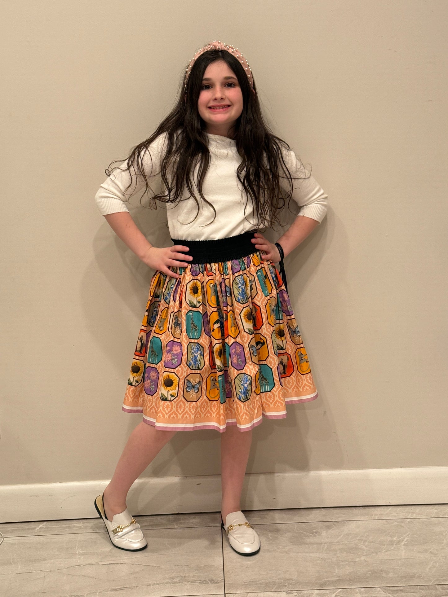 Amy Skirt Wildlife Pink