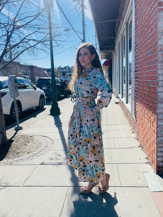 Printed Maxi Dress TS201