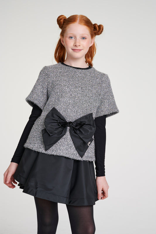 Boucle Bow Drop Waist Dress DS02194