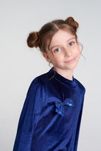 Load image into Gallery viewer, Velvety Blue Dress DSL0337