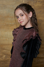 Load image into Gallery viewer, Rust Ruffle Sleeve Dress DSL0349