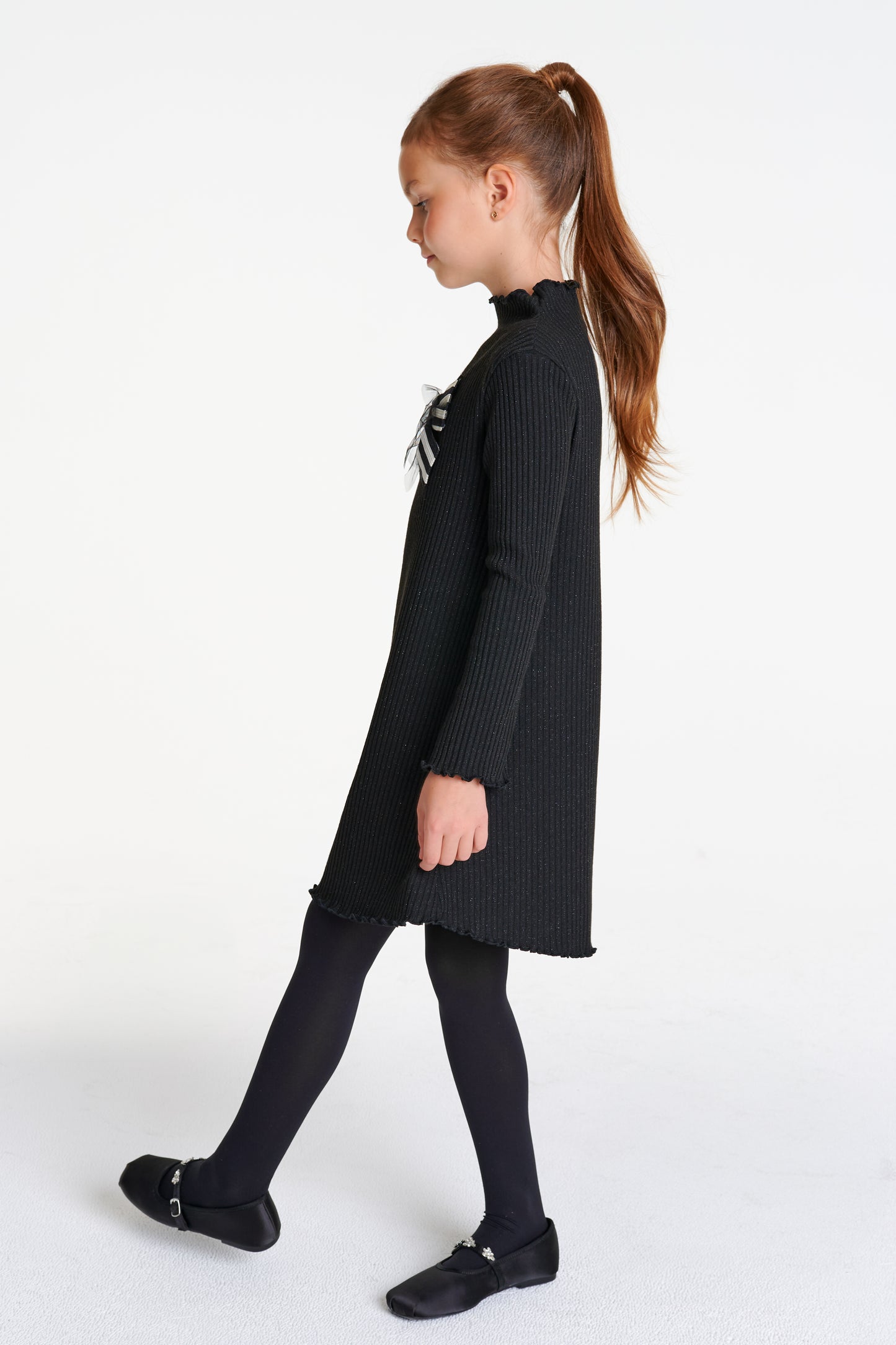 Ribbed Bow Dress DSL0476