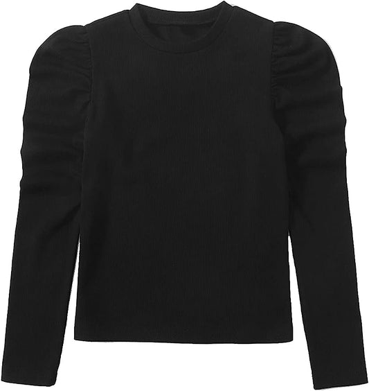 Black Knit Top D-1748