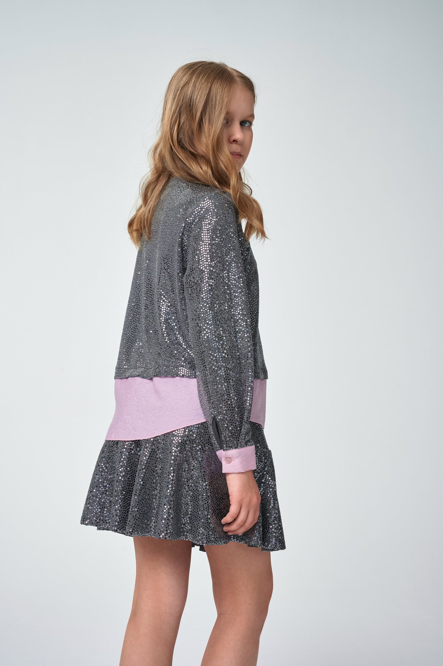 BL03874/SK07491 Gray Sparkle Set