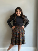 Load image into Gallery viewer, Ariella Geometric Multi Tiered Skirt J252-995