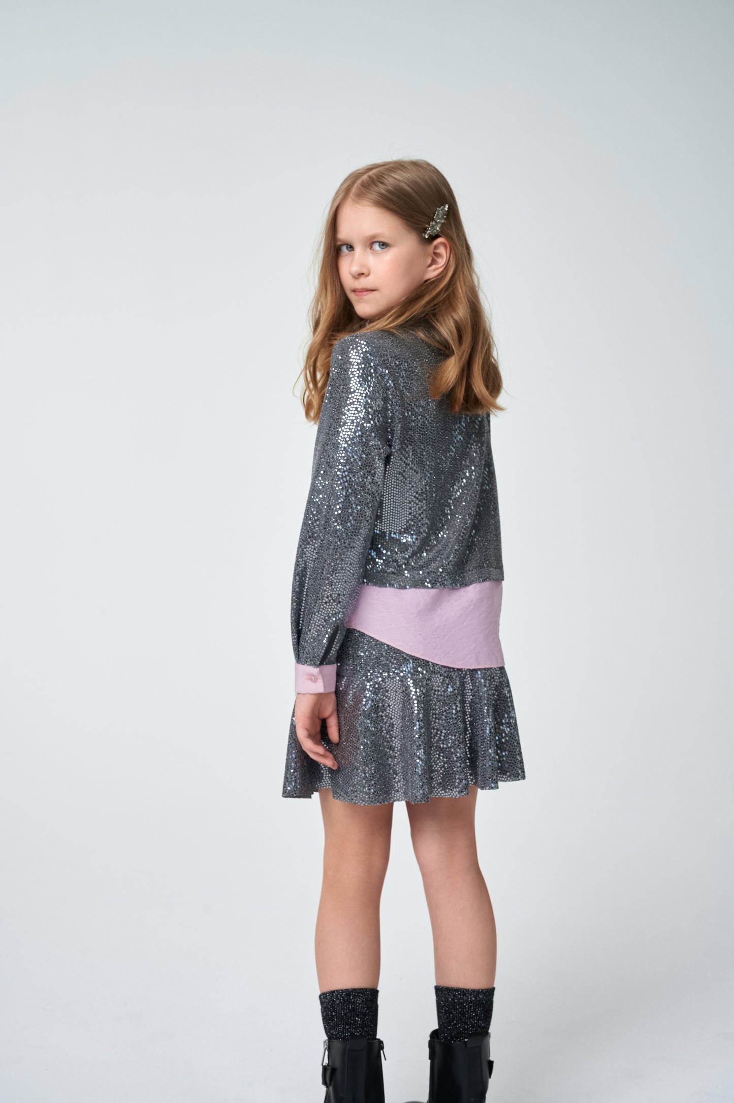 BL03874/SK07491 Gray Sparkle Set