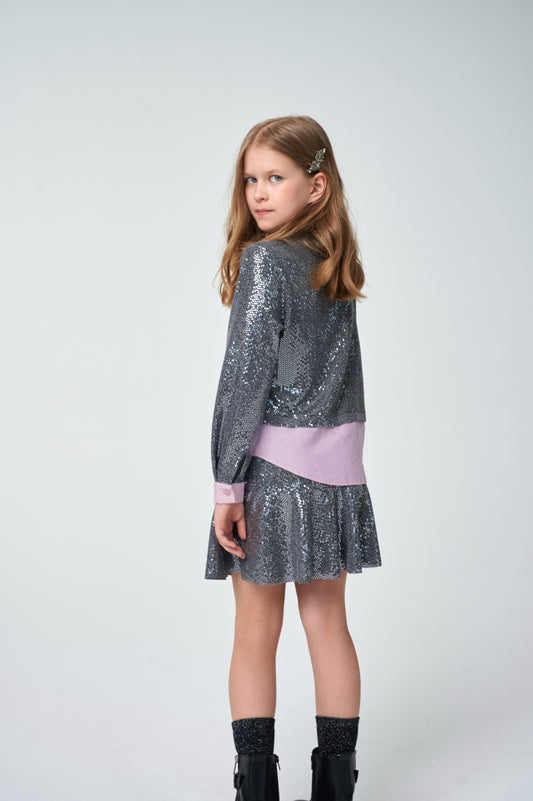 BL03874/SK07491 Gray Sparkle Set