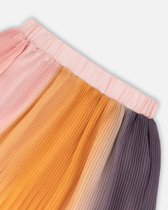 Gradient Pleated Skirt F20J81