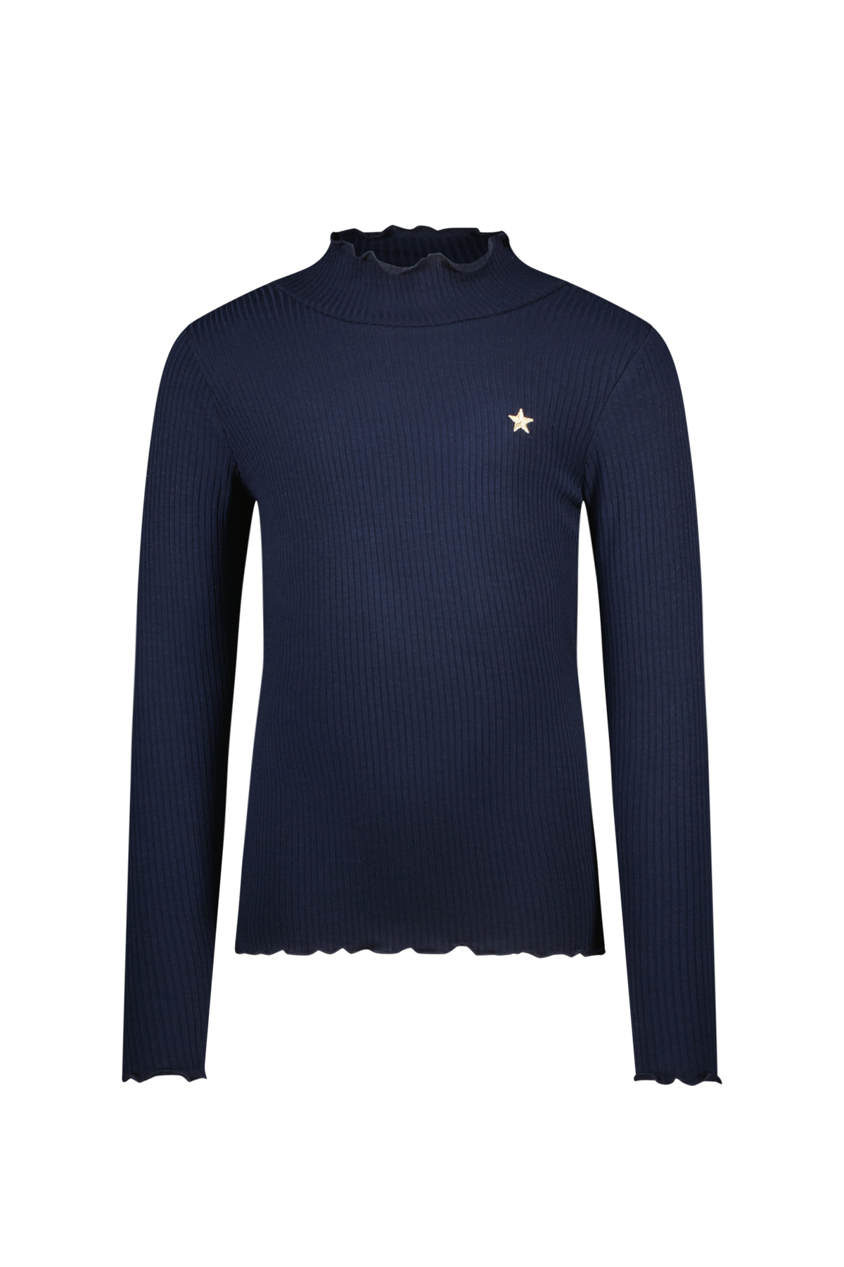 F508-5400 Ribbed Mockneck