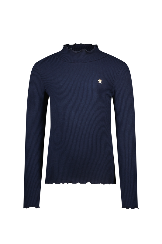 F508-5400 Ribbed Mockneck