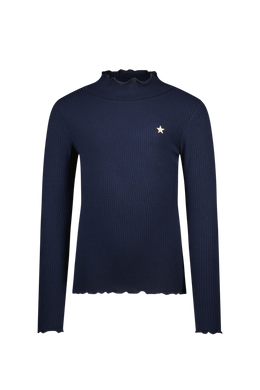 F508-5400 Ribbed Mockneck