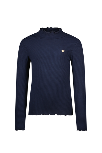 F508-5400 Ribbed Mockneck