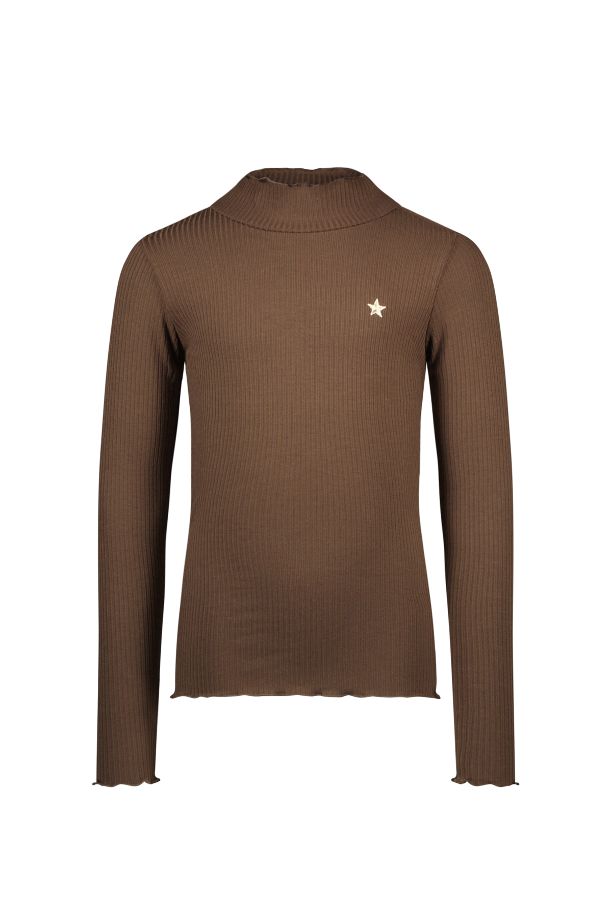 F508-5400 Ribbed Mockneck