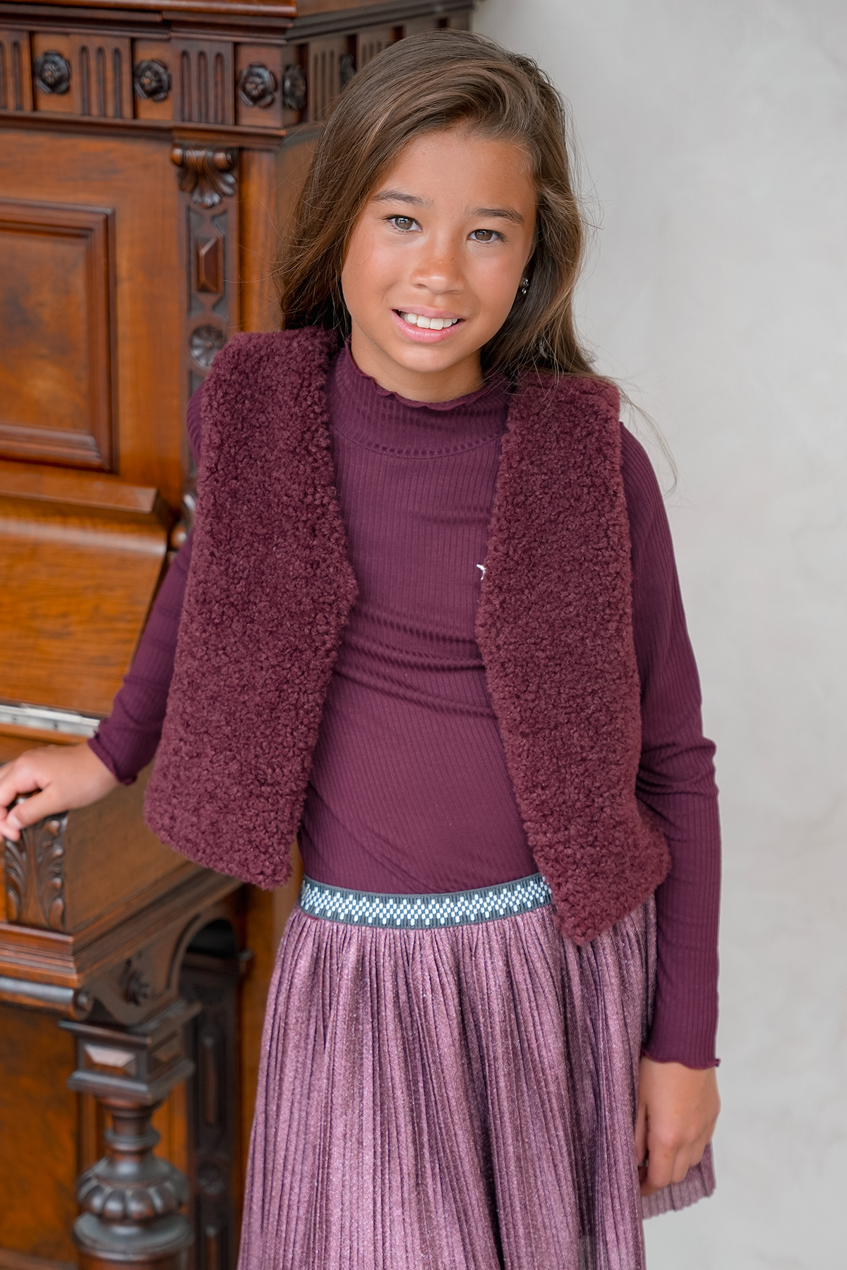 F508-5400 Ribbed Mockneck