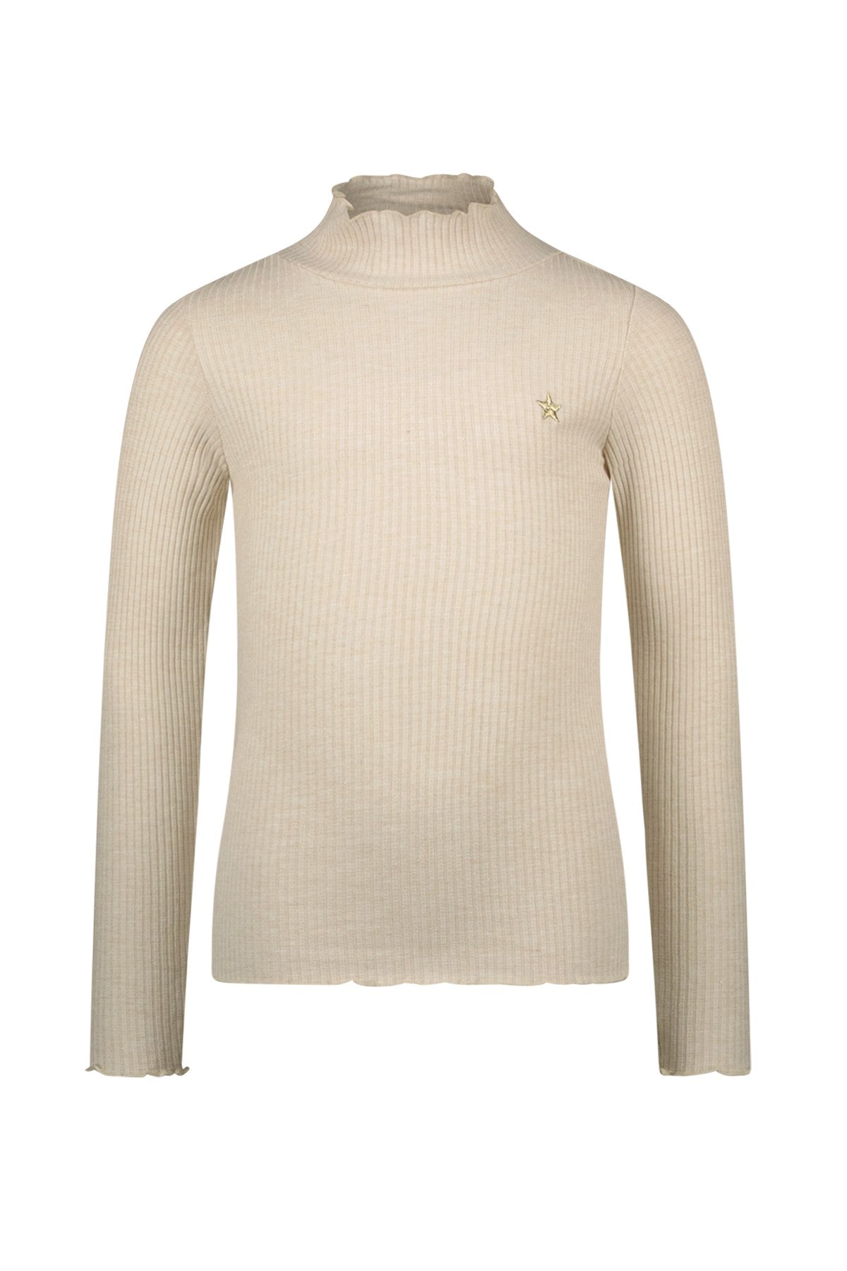 F508-5404 Ribbed Sparkle Mockneck