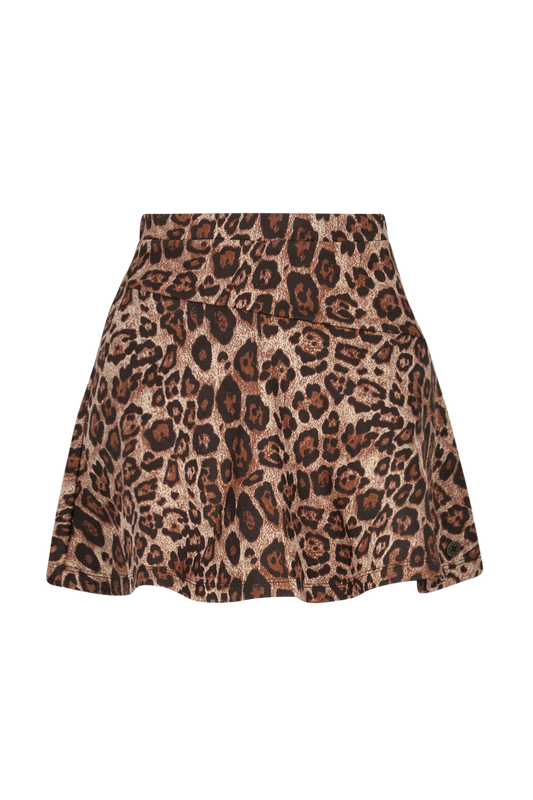 F508-5710 Animal Print Skirt
