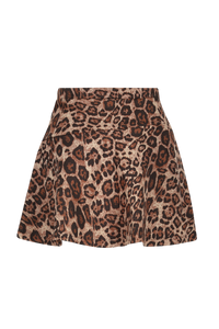 F508-5710 Animal Print Skirt