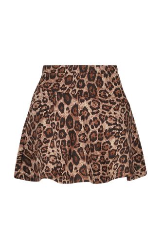 F508-5710 Animal Print Skirt