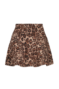 F508-5710 Animal Print Skirt