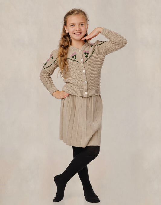 Beige Knit Set GW6033T-A/GW6034S-A