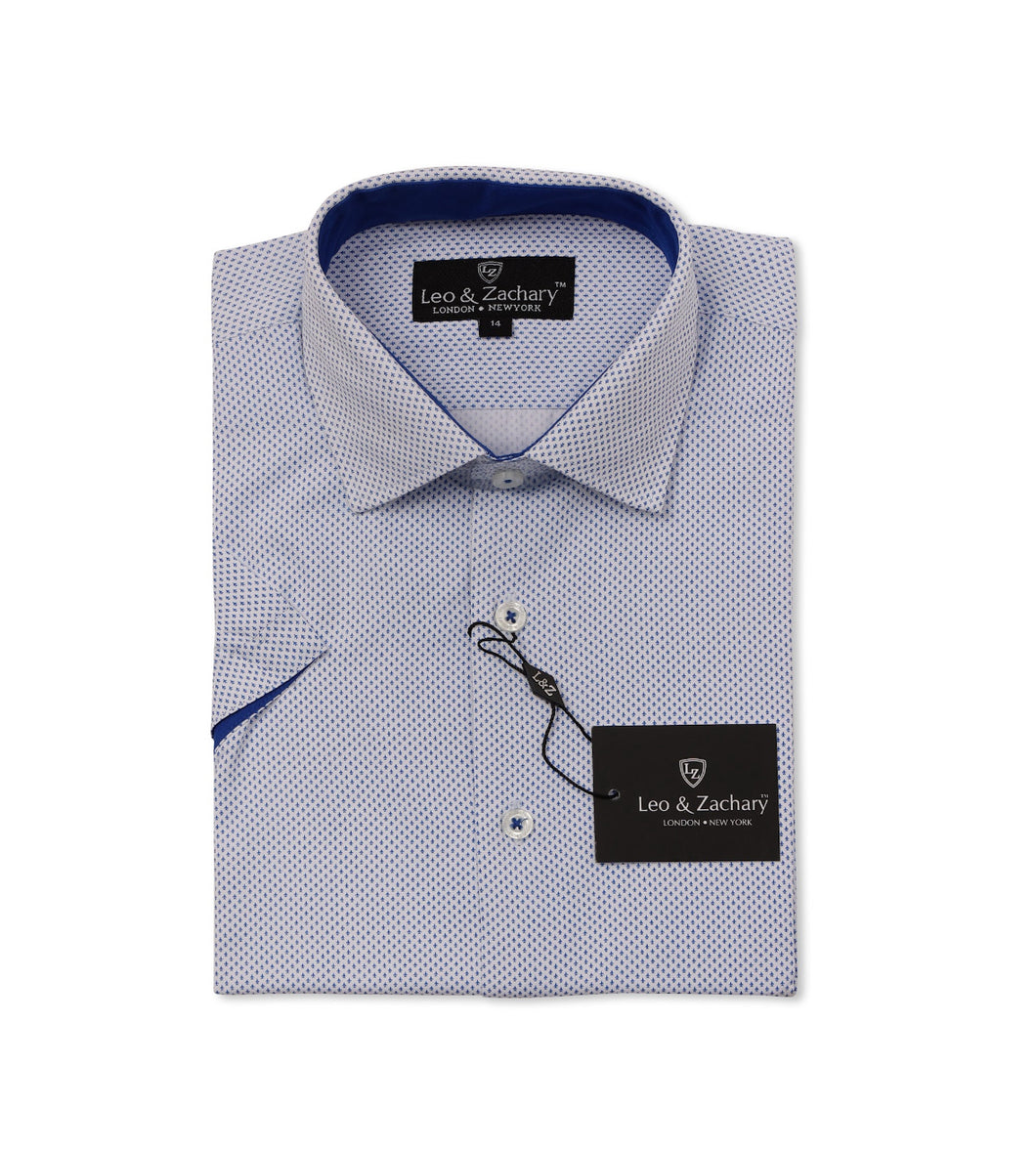 Crete Planes Short Sleeve Dress Shirt 50040