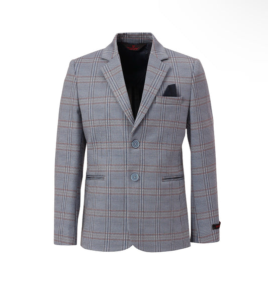 Multi Plaid Stretch Blazer BLZ- 5466/5866