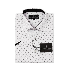 Kitts Planes Short Sleeve Dress Shirt 50043