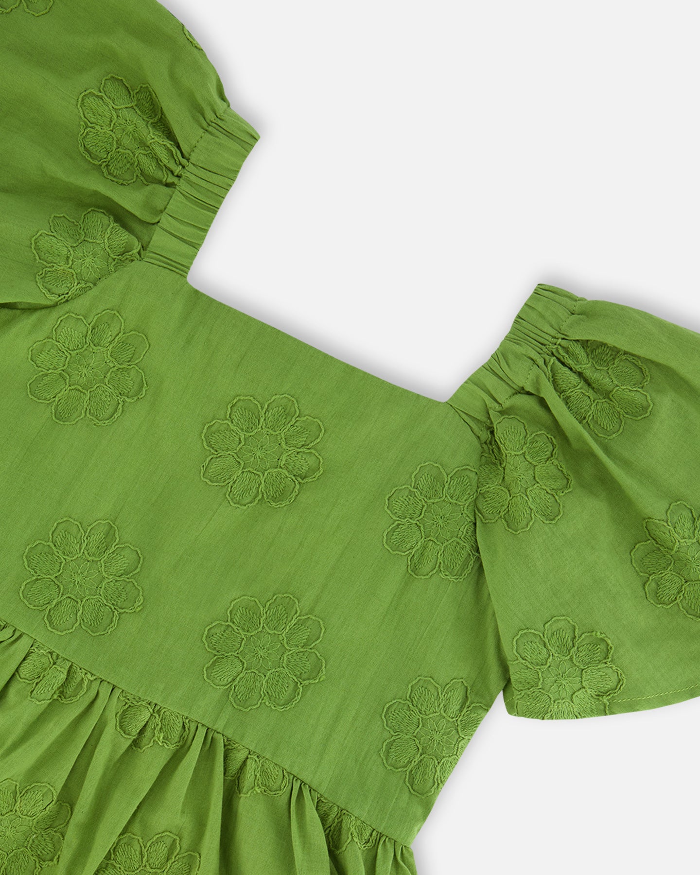 Embroidered Frill Dress G30O88