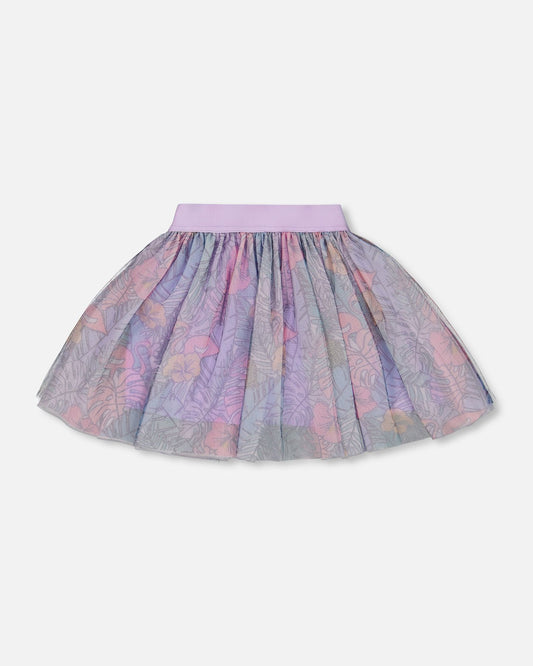 Printed Mesh Skirt G30H80