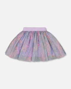 Printed Mesh Skirt G30H80