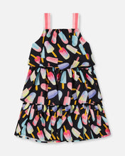 Load image into Gallery viewer, Printed Ruffle Dress G30H89