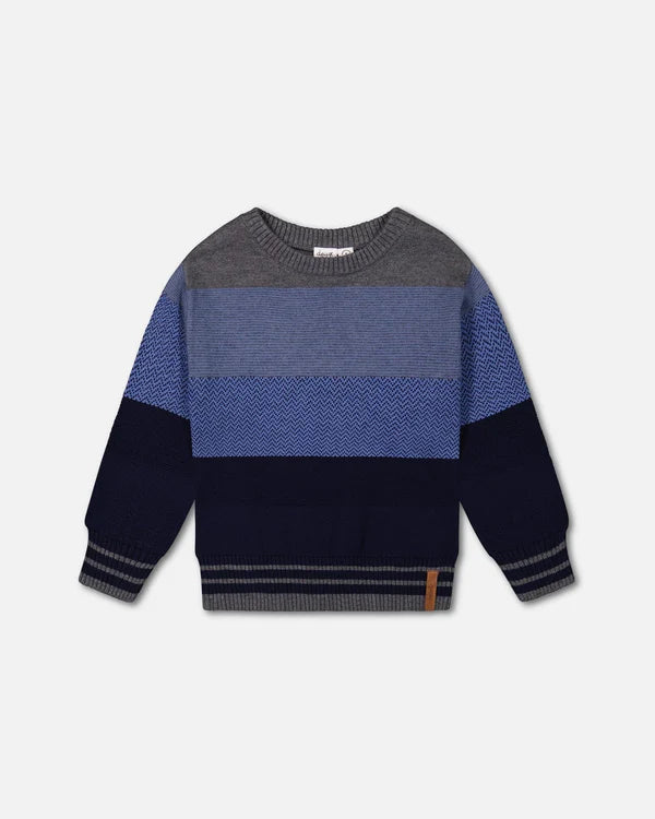 G20UT77-Colorblock Sweater