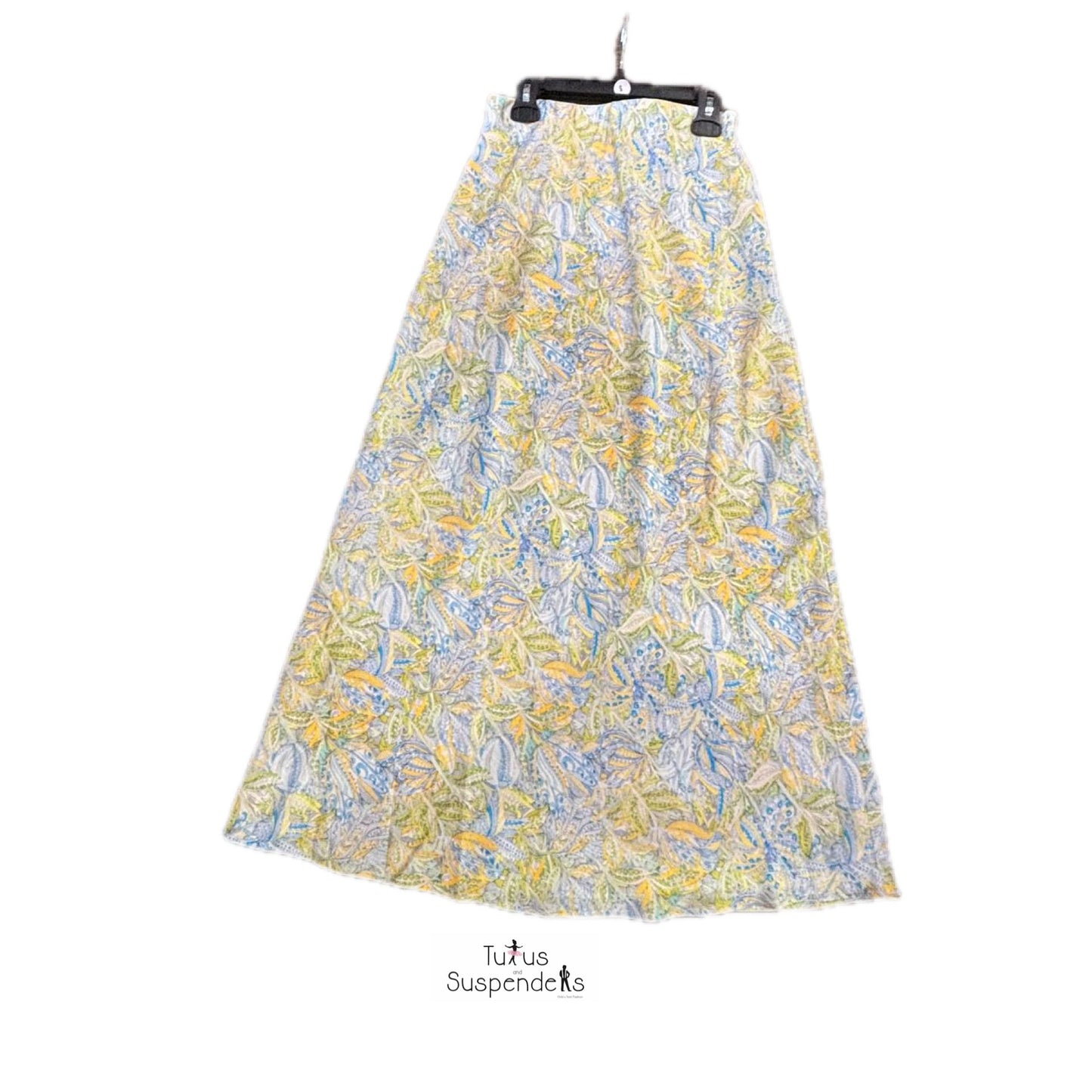 Leah Yellow Print Slip Skirt J261-6768