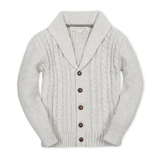 Organic Shawl Collar Cardigan