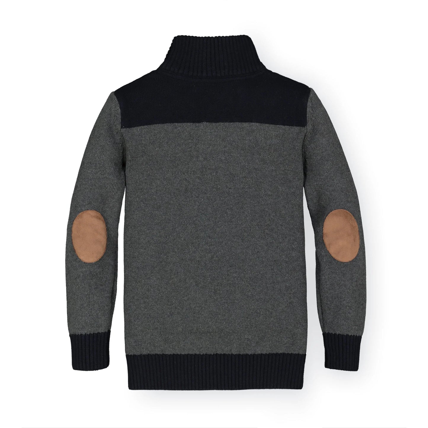 Contrast Sweater w/ Elbow Patches