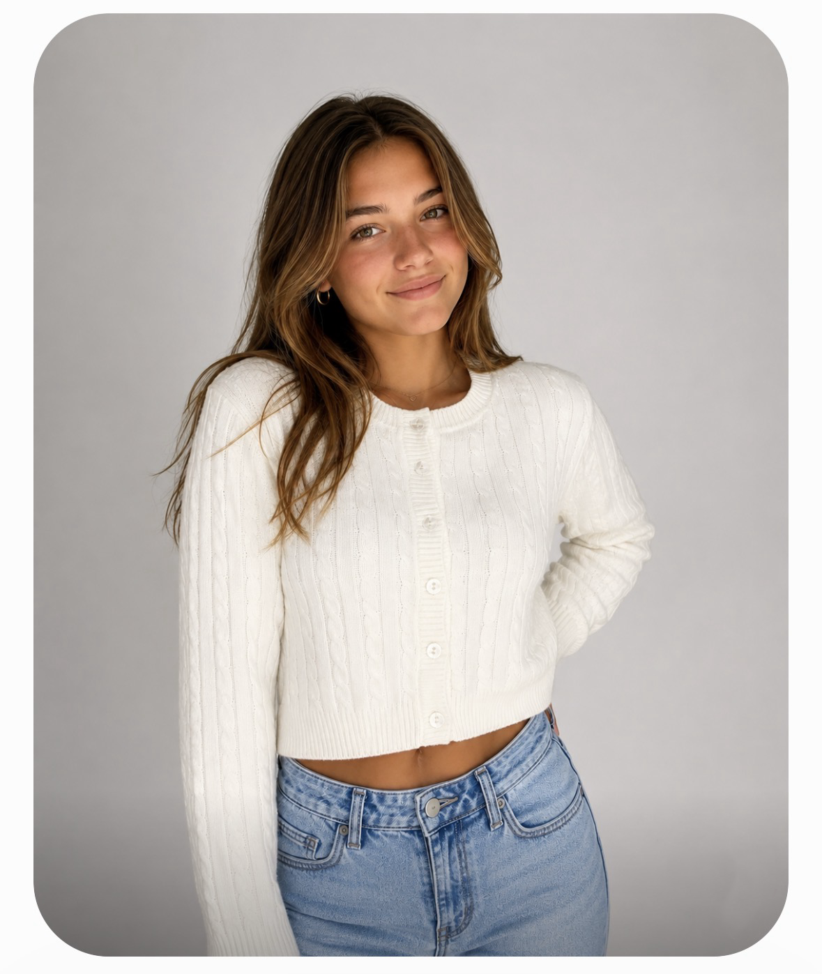 Braid Knit Cardigan