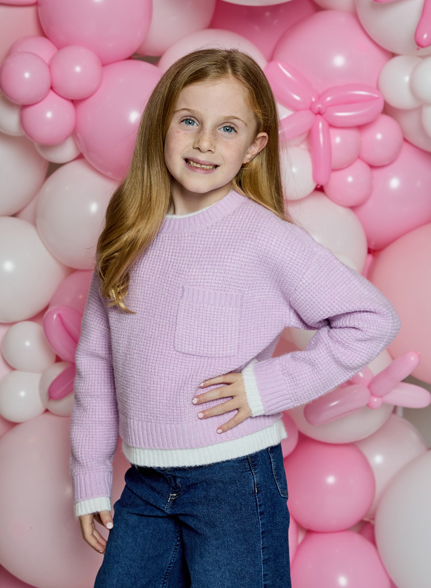 Lilac Combo Sweater
