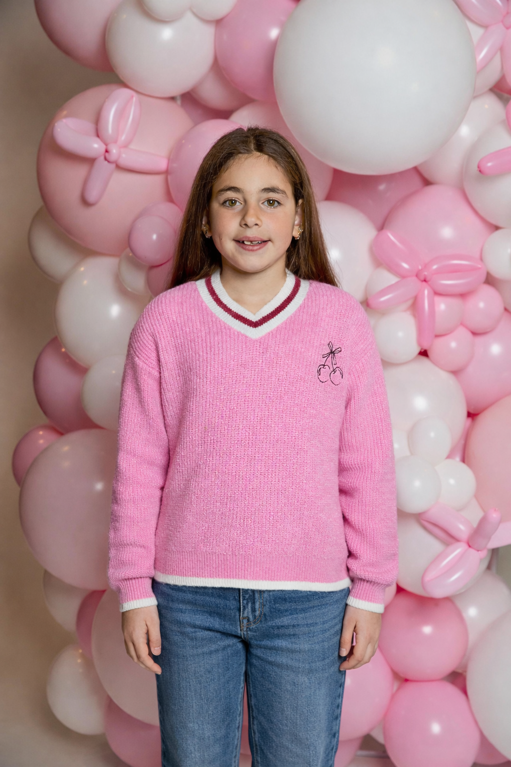 Knit V-Neck Sweater