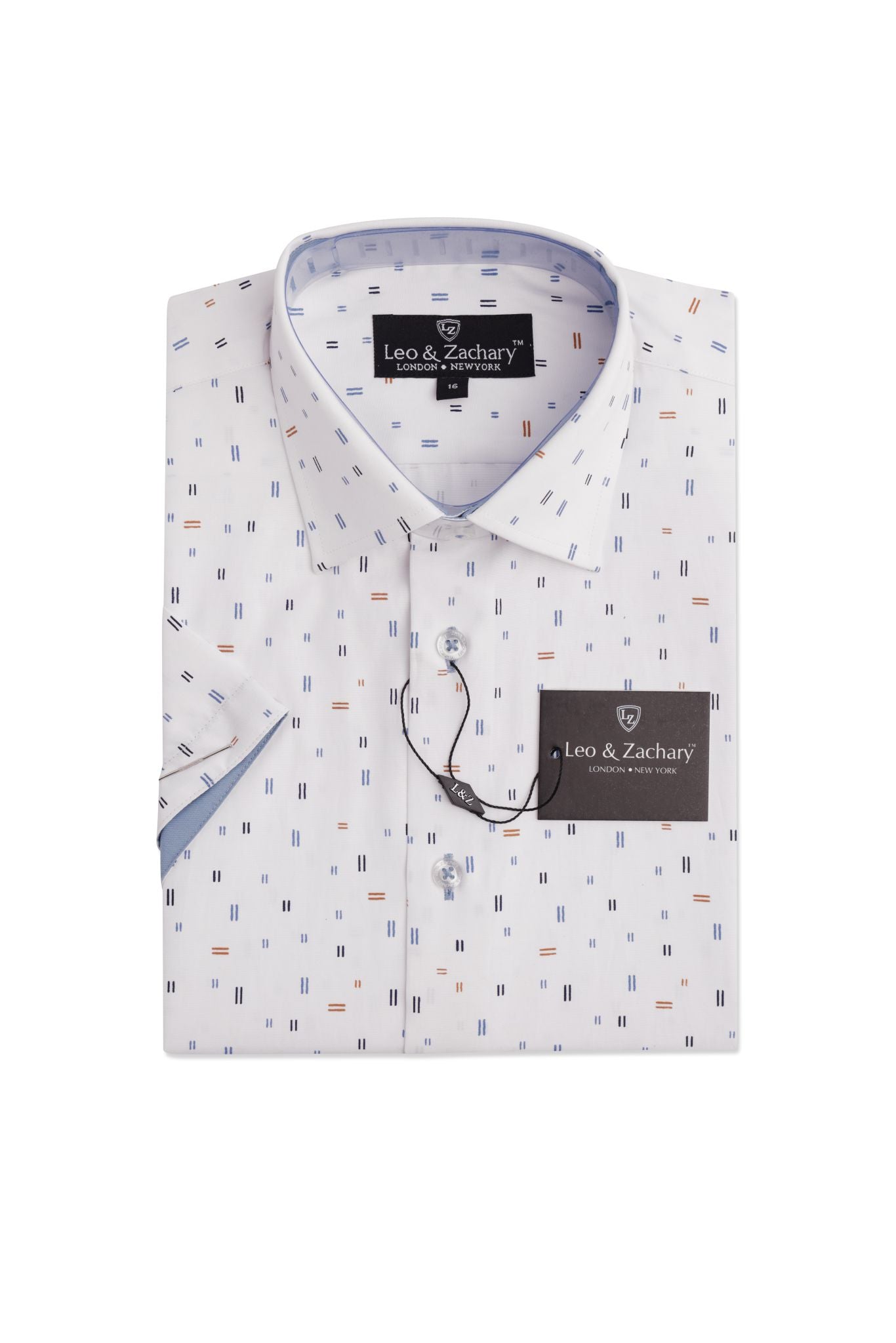 Mohegan Strands Short Sleeve Dress Shirt 5985