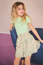 Load image into Gallery viewer, Moss Combo Dress with Floral Skirt N402-5803