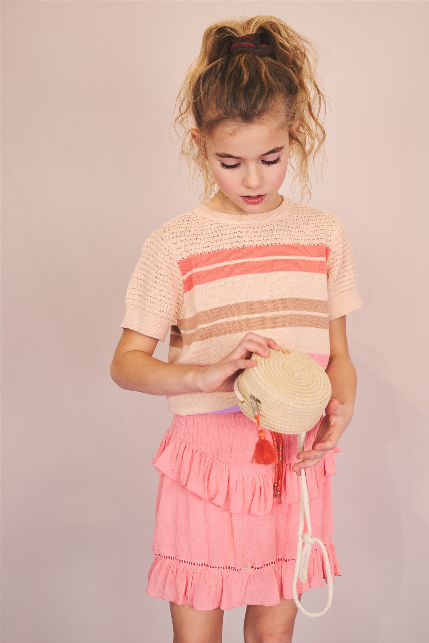 Kae Striped Knit Top N403-5316