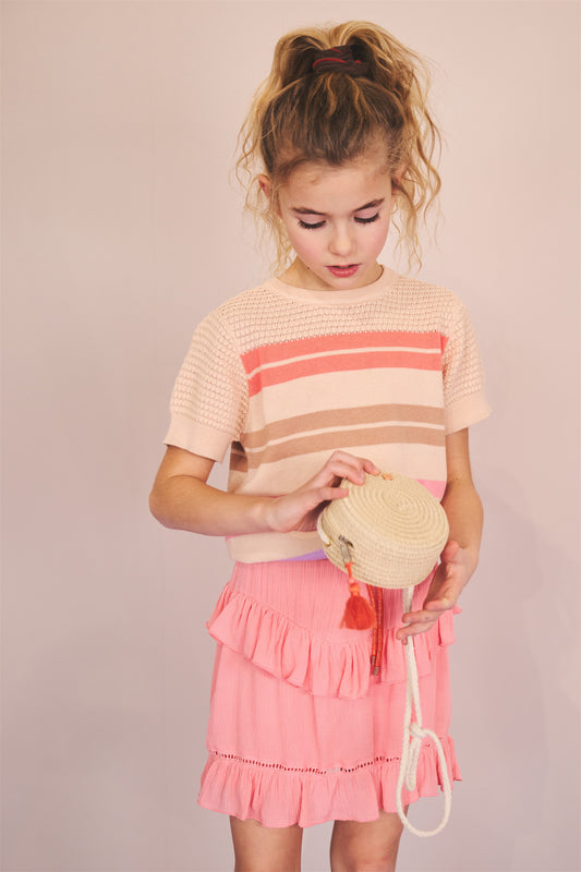 Kae Striped Knit Top N403-5316