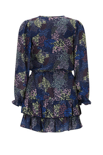 N508-5805 Navy Floral Dress
