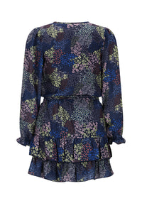 N508-5805 Navy Floral Dress