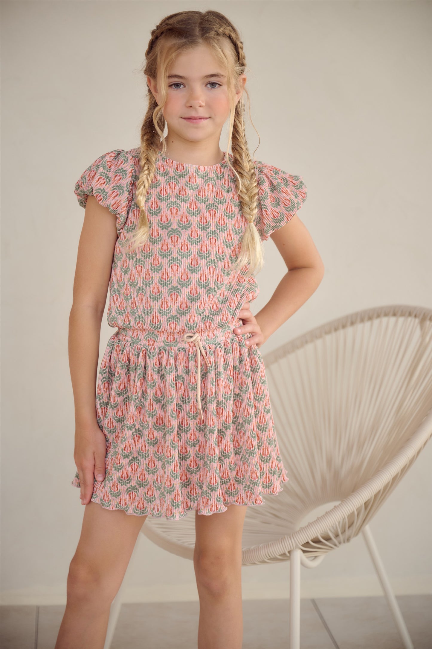 Miron Plisse Dress N602-5801
