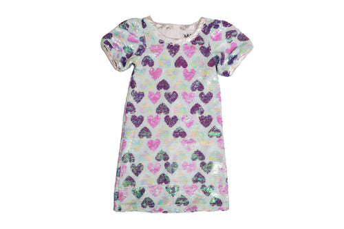 Sequin Hearts Dress S25-814