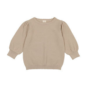 Knit Puff Sleeve Sweater TQKS