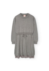 722089-8105 Knit Drawstring Waist Dress