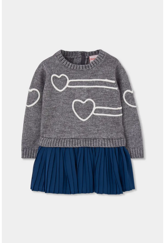 Knit Combined Dress 734071-825