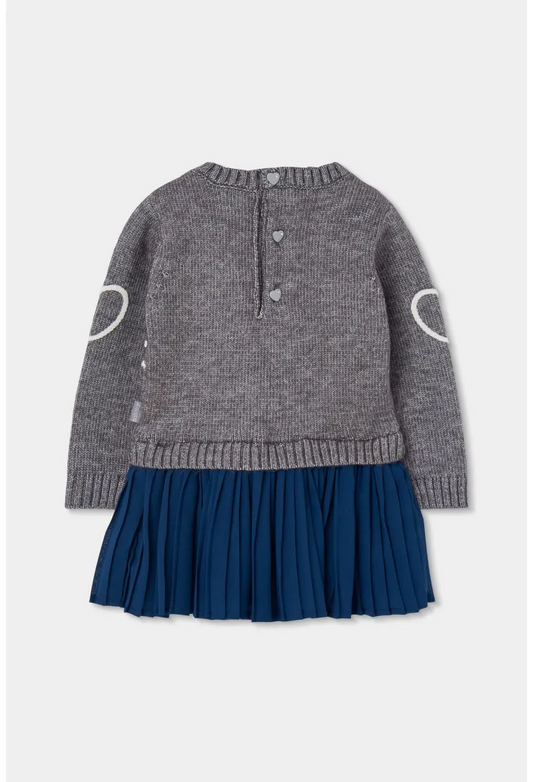 Knit Combined Dress 734071-825